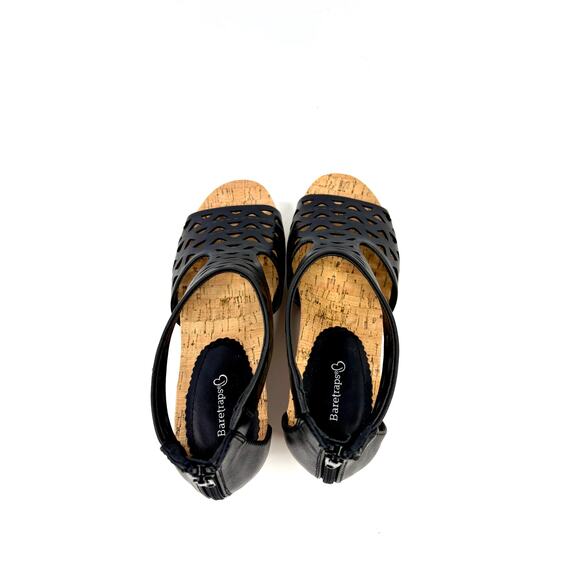 Baretraps Women's Miriam Wedge Sandals Shoes Black Size 8.5M NWT and BOX - Picture 3 of 6